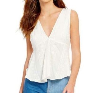 FREE PEOPLE Twist and Shell Tank Blouse Top